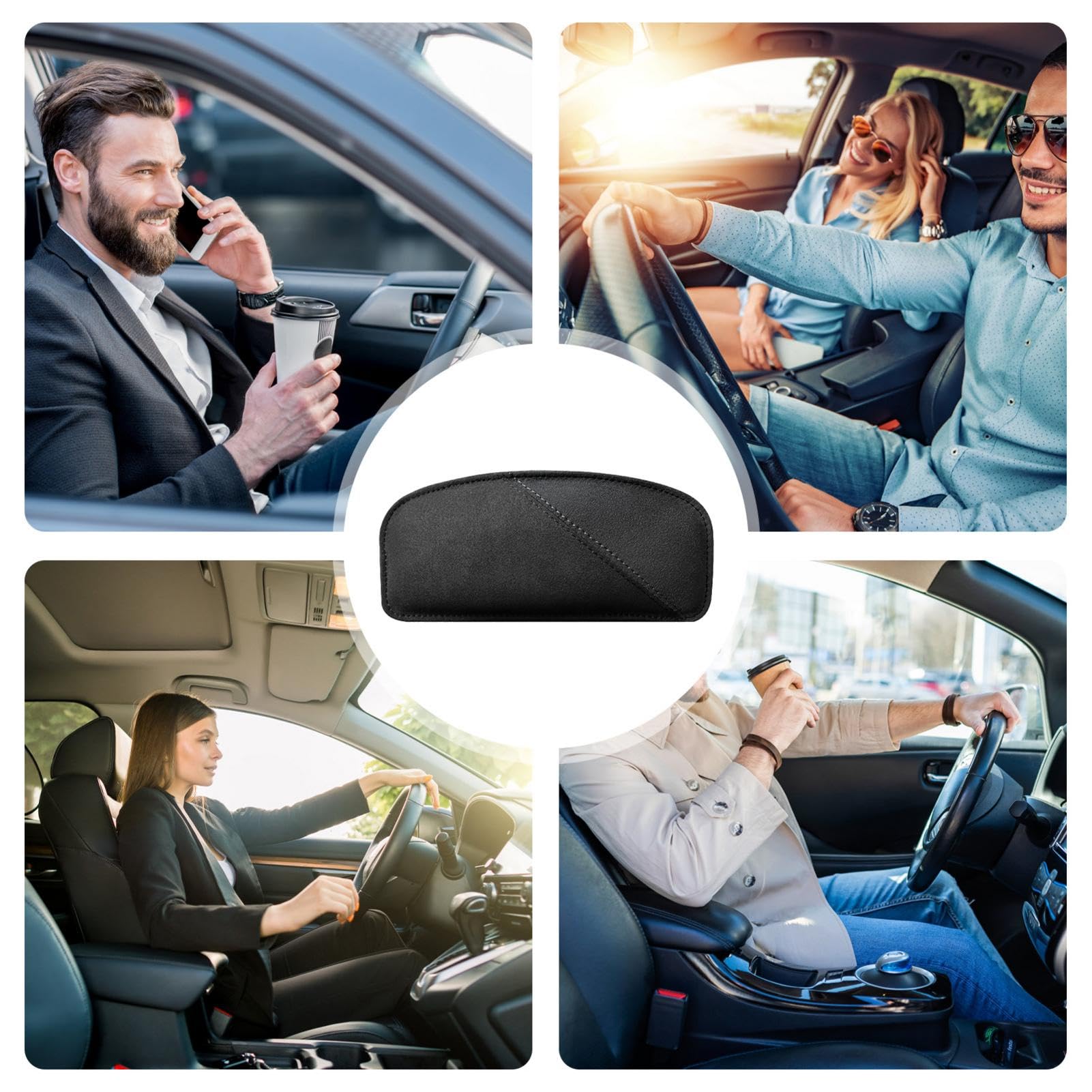 Genouillère Console Voiture Coussin Genou Central - Support Ergonomique Mémoire Respirant Anti-Fatigue