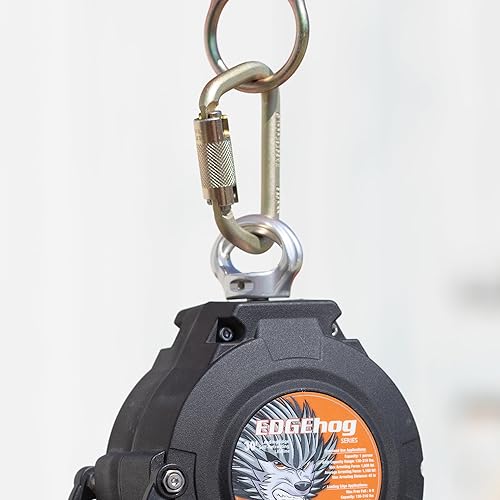 Miniatura 7 de Malta Dynamics Clip de mosquetón de protección contra caídas, grado profesional de alta resistencia, compatible con OSHAANSI