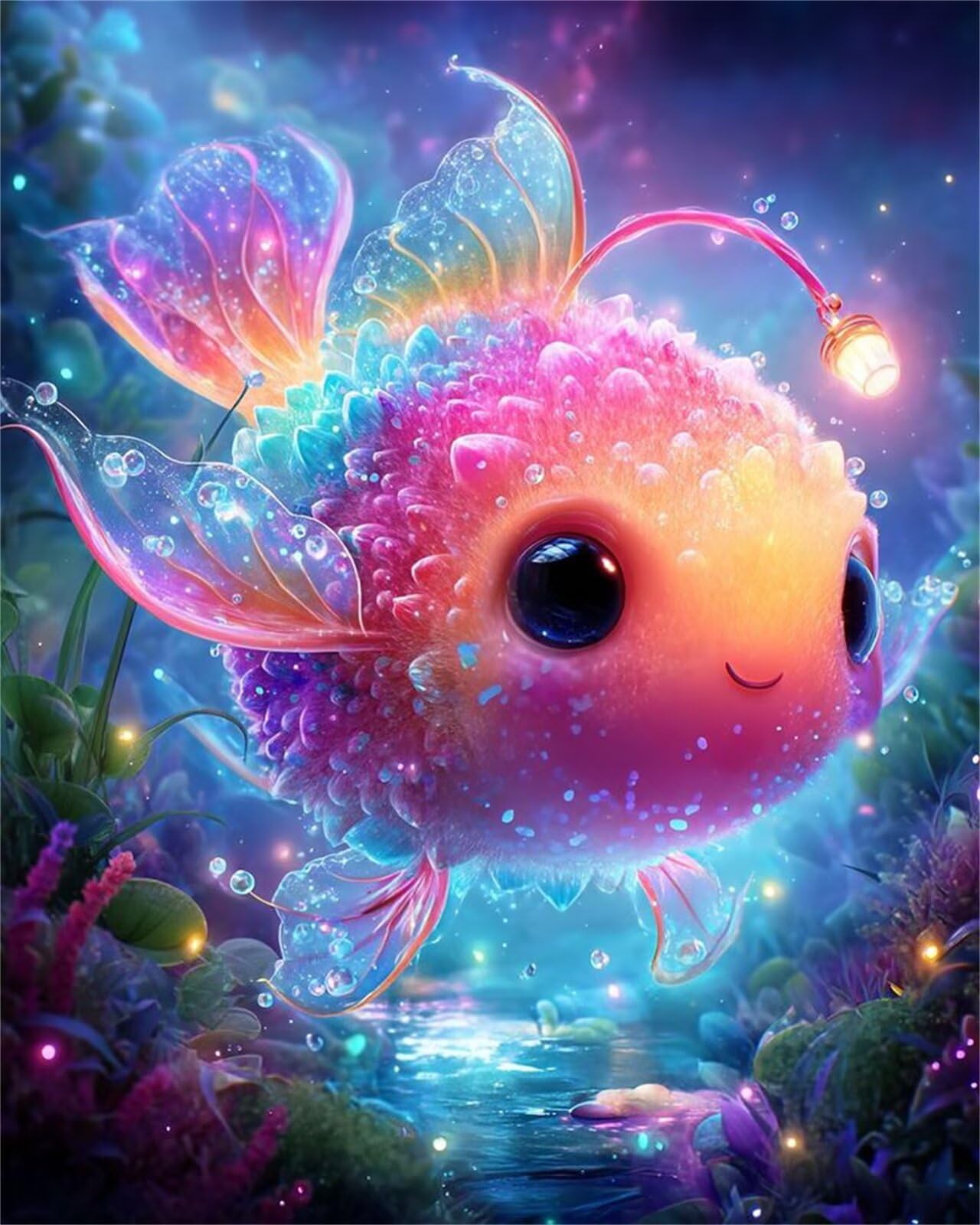Puzzle de 1500 Piezas para Adultos - Peces Lindos - Rompecabezas Premium con Reverso de Letras para Clasificación, Regalo de Gama Alta para Aficionados, 87x57 cm