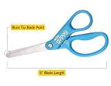 Stanley 5” Kids Scissors, Blunt Tip, Safety, Comfortable, For Left and Right Handed Use, For Office School Student Crafts, Assorted Colors, 8 Pack – view 2