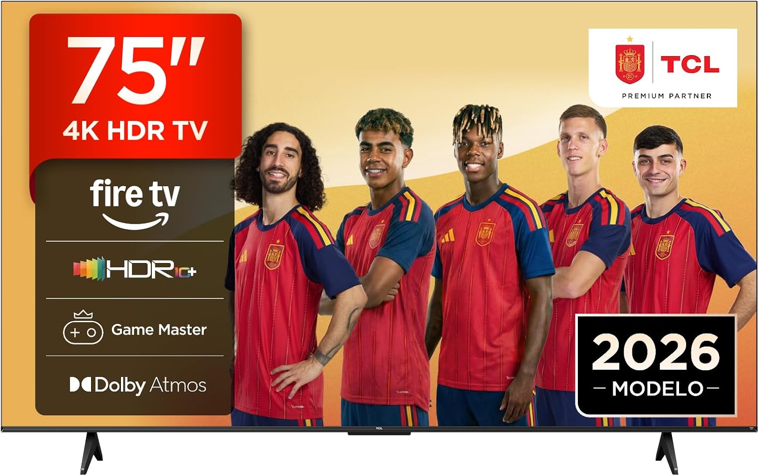 TCL 75V6D Televisor 75 Pulgadas 4K UHD Smart TV, Fire TV, Alexa Integrado, Dolb…