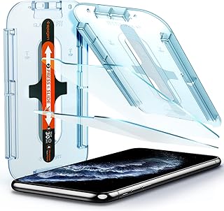 Spigen Tempered Glass Screen Protector [GlasTR EZ FIT] designed for iPhone 11 Pro Screen Protector, iPhone Xs/iPhone X [5.8 inch] [Case Friendly] - 2 Pack