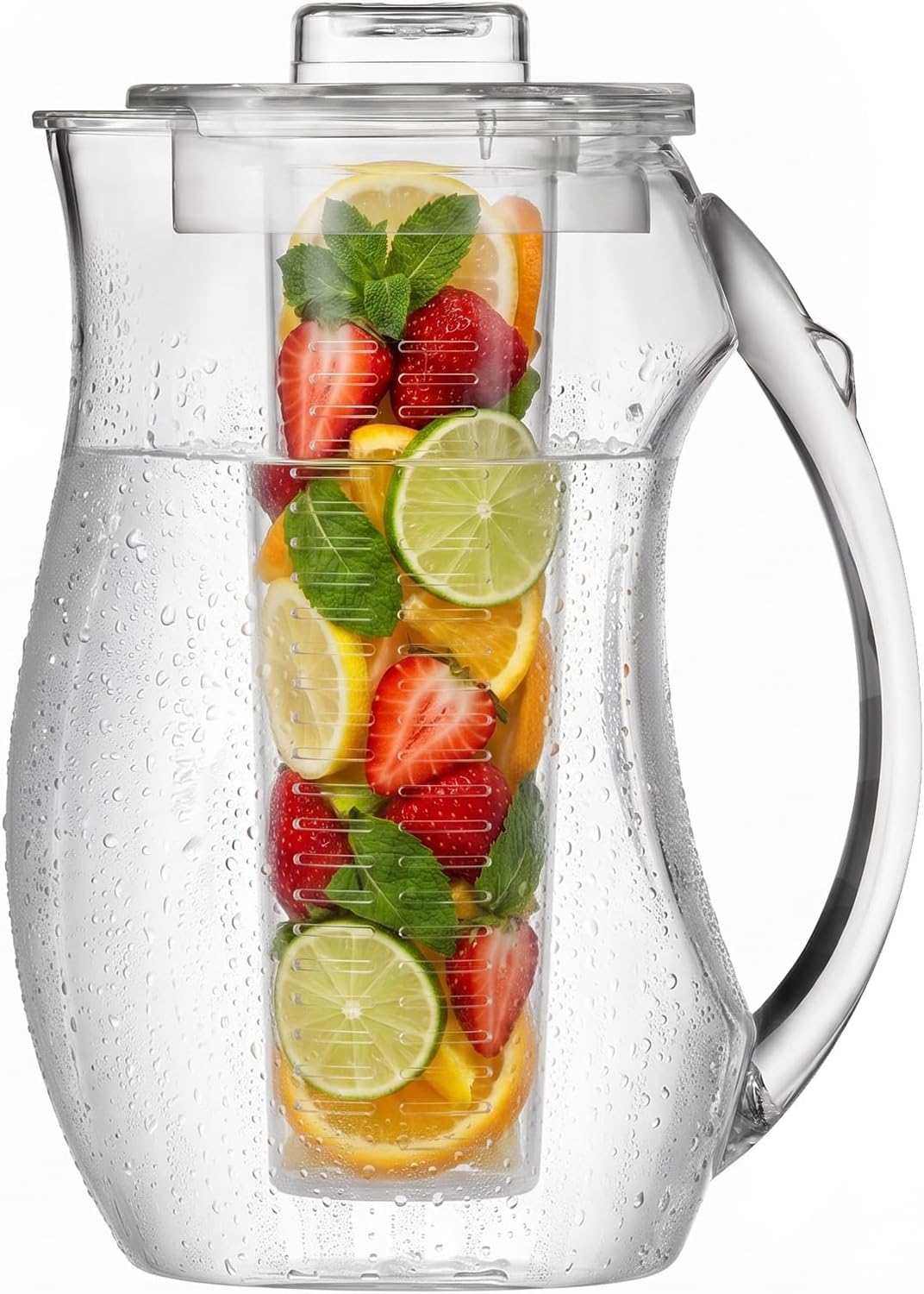 OVENTE 85 Ounce Fruit Infuser Water Pitcher, Clear PIA0852C