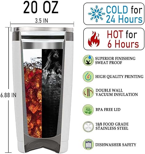 Miniatura 5 de DOINB TIAN Vaso aislado de acero inoxidable Spacex Botella de té Falcon 9 con tapa, taza de cohete al vacío, taza de café de viaje, vasos de 20