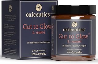 Gut to Glow l reuteri probiotics by Author Dr. William Davis. Supports Gut-Skin-Axis with Marine Collagen & Hyaluronic Acid -Dr. formulated probiotics for Women