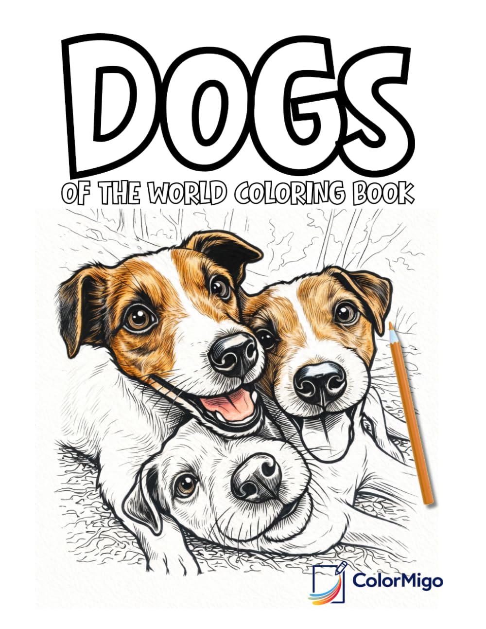 Dogs of the World Coloring Book: A Creative Adventure Featuring Adorable Dog Breeds in Playful Scenes, Perfect for All Ages to Color and Enjoy Mindful Relaxation.