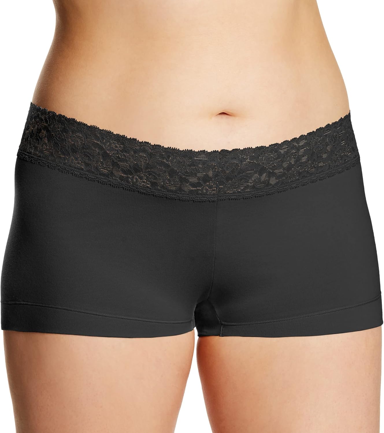 Maidenform Women's Underwear Boy Shorts Pack, 3-Pack, Stretch Cotton Underwear Women Pack, Comfy Boy short Panties for Women - Image 2