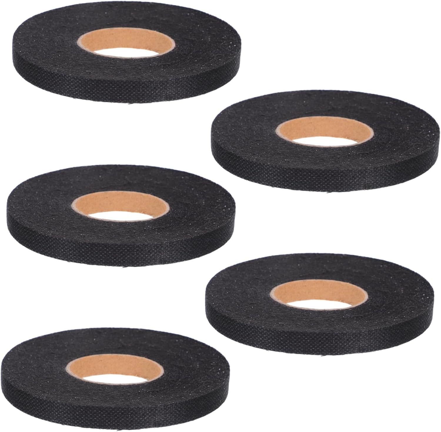 Anneome 5pcs Fusible Interfacing for Sewing Non-Woven Iron-On Fabric for Quilting Black Heavy Weight for Crafting Shirt Plackets Dresses and DIY Projects