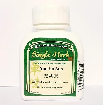 Corydalis Yanhusuo Rhizome Root 51 Herb Extract Powder / Yan Hu Suo, 100g or 3.5oz