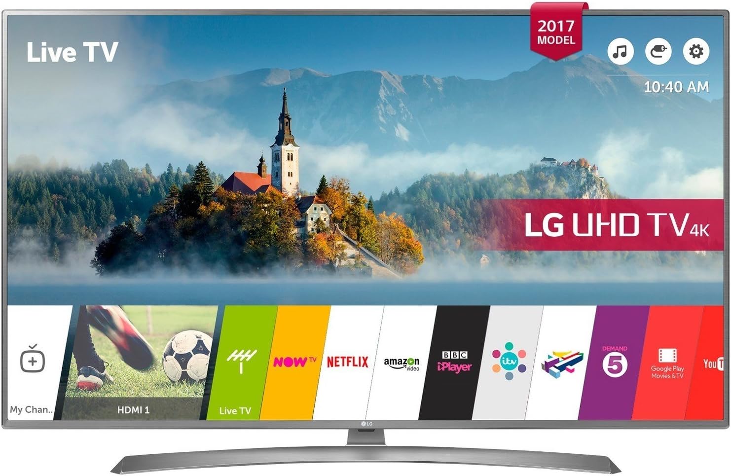 LG 65UJ670V 65 inch 4K Ultra HD HDR Smart LED TV (2017 Model) [Energy Class A+]