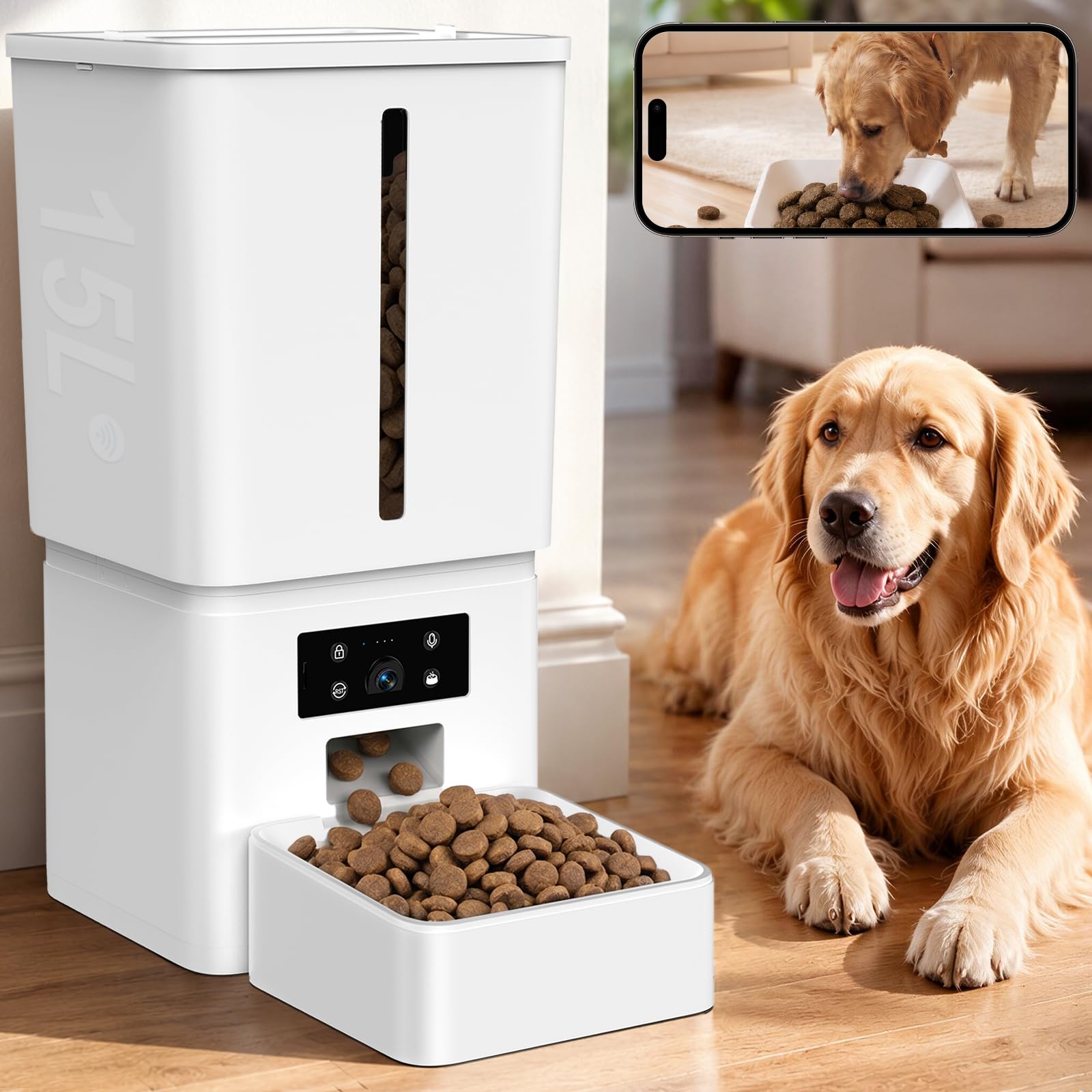 Gwozn Automatic Dog Feeder Large Breed