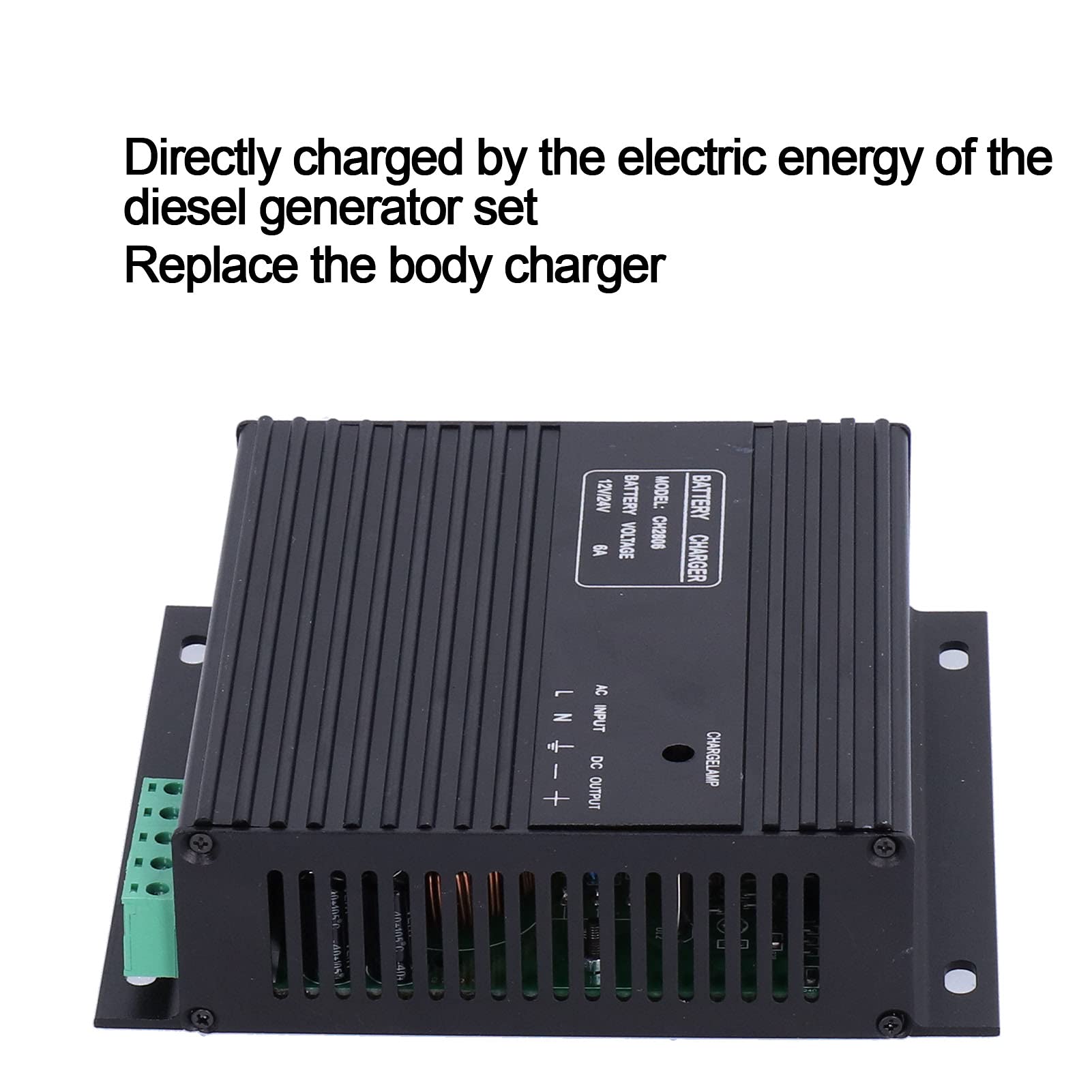 ViaGasaFamido Caricatore della Batteria Intelligente DC12V/24V, Generatore Manutentore Automatico Genset Intelligent Battery Caricatore per Motociclette Automobilistiche Automobilistiche