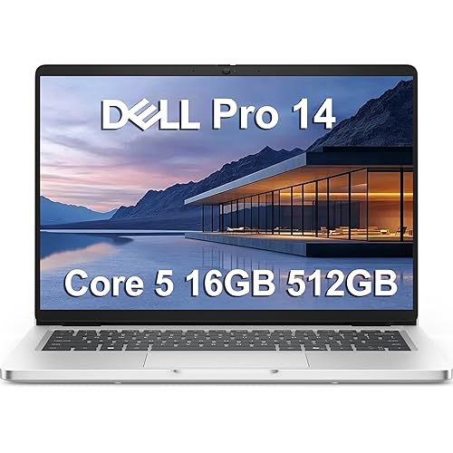 Dell Pro 14 (Next Gen Latitude 5450) Business Laptop (14" FHD+ Anti-Glare, Intel 10-Core i5 120U, 16GB DDR5, 512GB SSD), 1080p IR Webcam, Backlit, Thunderbolt 4, Wi-Fi 6E, Win 11 Pro, Silver, PC14250