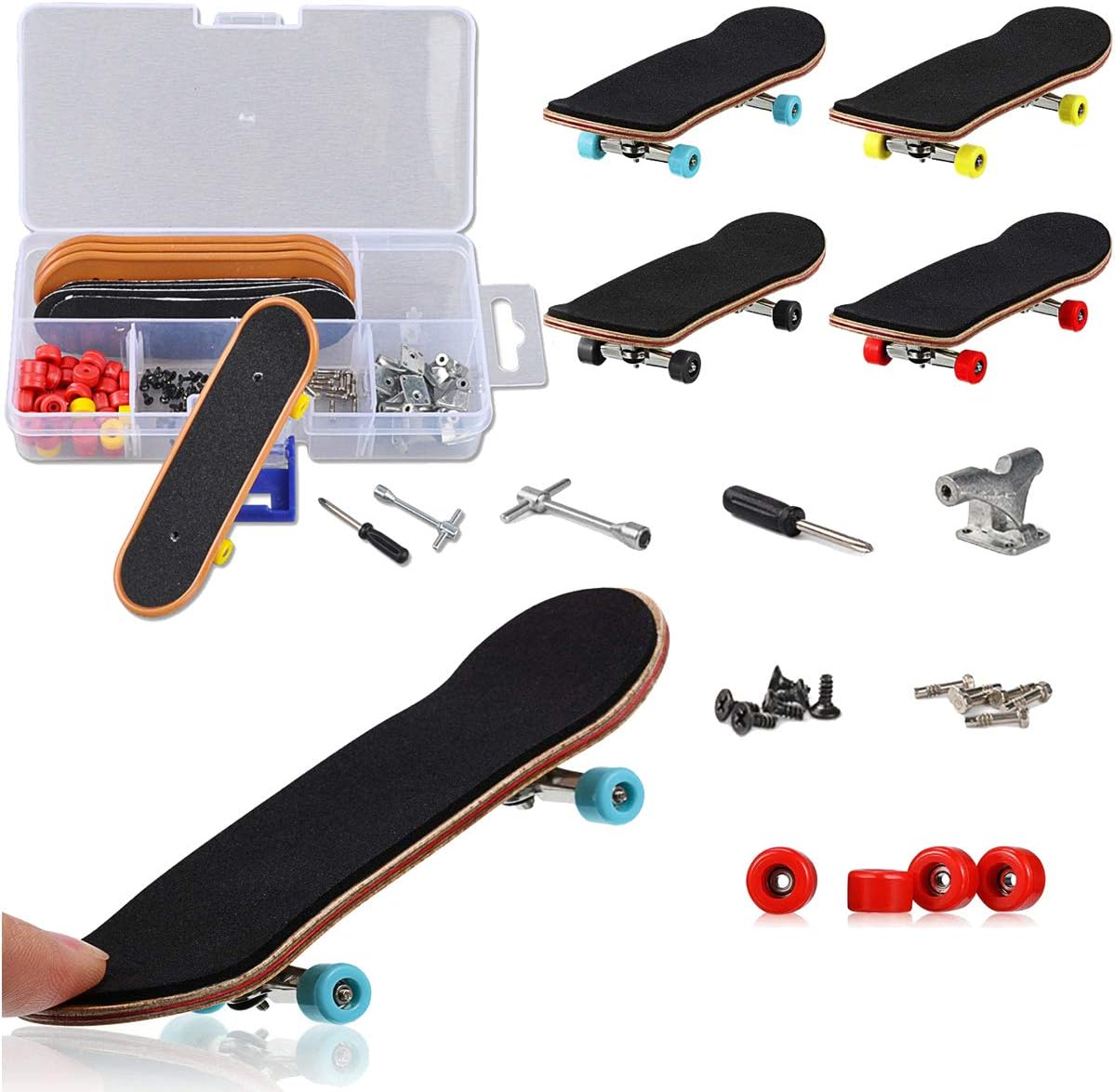 YICHUMY DIY Fingerboard Kit with Box 5 Packs Mini