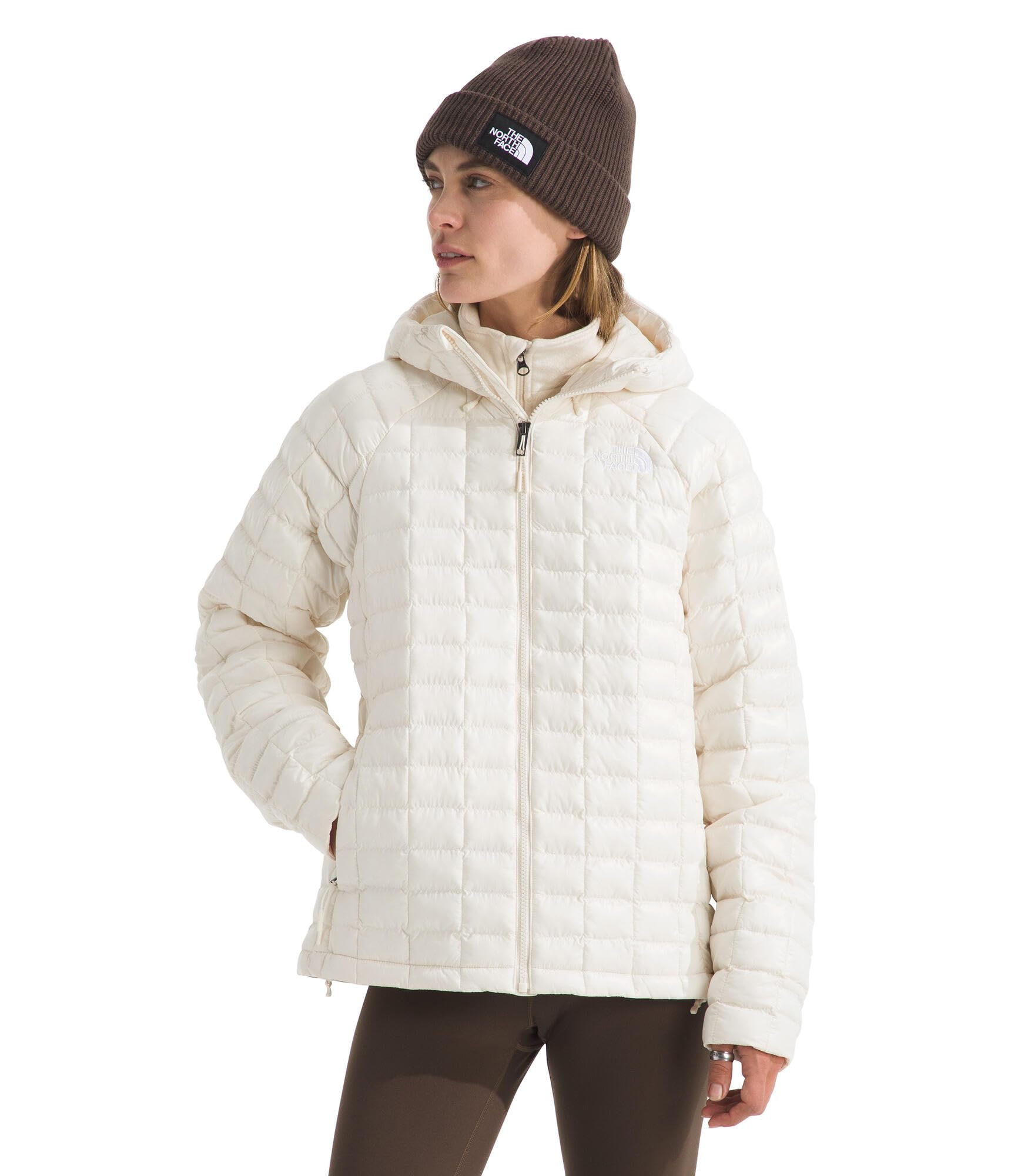 THE NORTH FACE Women's Thermoball Hooded Jacket | High Loft Insulation, Wind & Water Resistant, Adjustable Hood