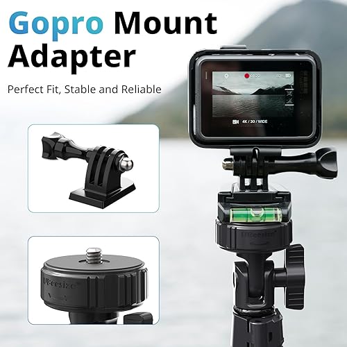 Miniatura 6 de UBeesize - Trípode para teléfono y palo para selfies de 62 pulgadas con control remoto inalámbrico y soporte, compatible con iPhone y Android