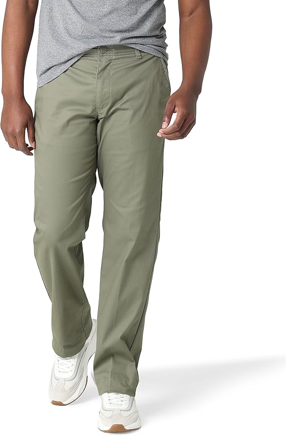 Lee Men's Extreme Motion Flat Front Regular Straight Pant