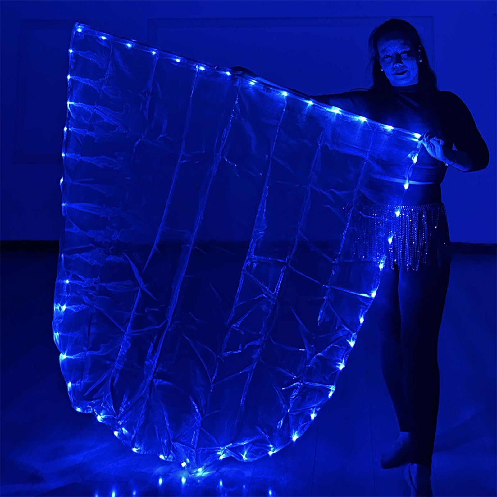 Jazuaiao Worship Dance Flag with Flexible Poles Semicircular Design LED Praise Banners for Spiritual Expression and Retractable Flag Poles