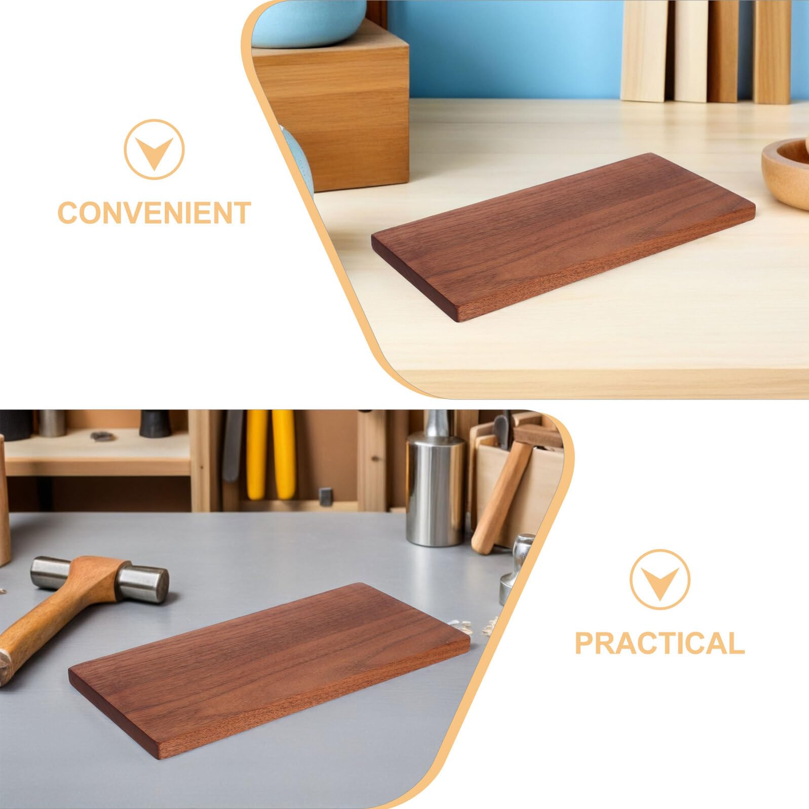 ARTIBETTER Assi di Legno di Noce Grezzo 20X10X2 CM Pannelli Decorativi in Noce per Lavori Artigianali Fai da Te Blocchi di Legno per Incisione e Progetti Creativi per Hobby e Arredamento