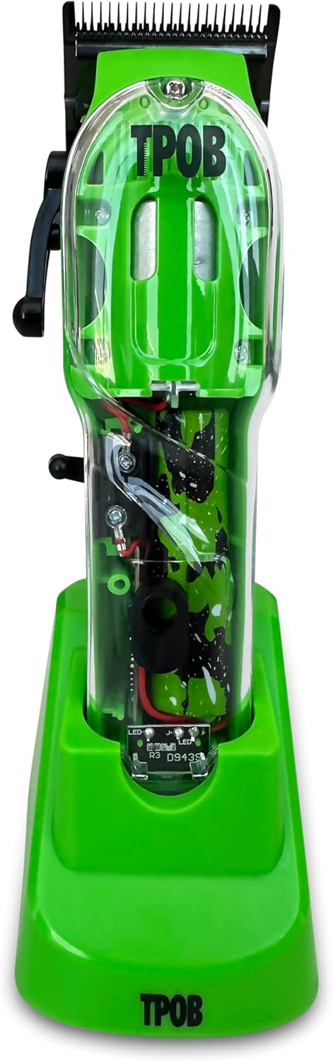 TPOB Slime 2 Barber Hair Clippers – Matte Green, 6800 RPM Power