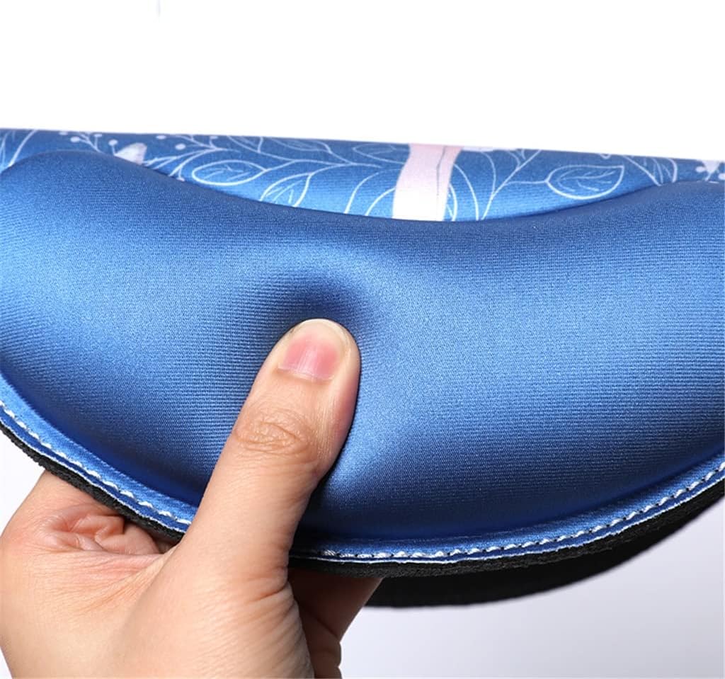 Mouse Pad Wrist Rest for Computer Keyboard Hand Care Support for Wrist Care Mouse Pad Memory Office Computer Laptop(D)