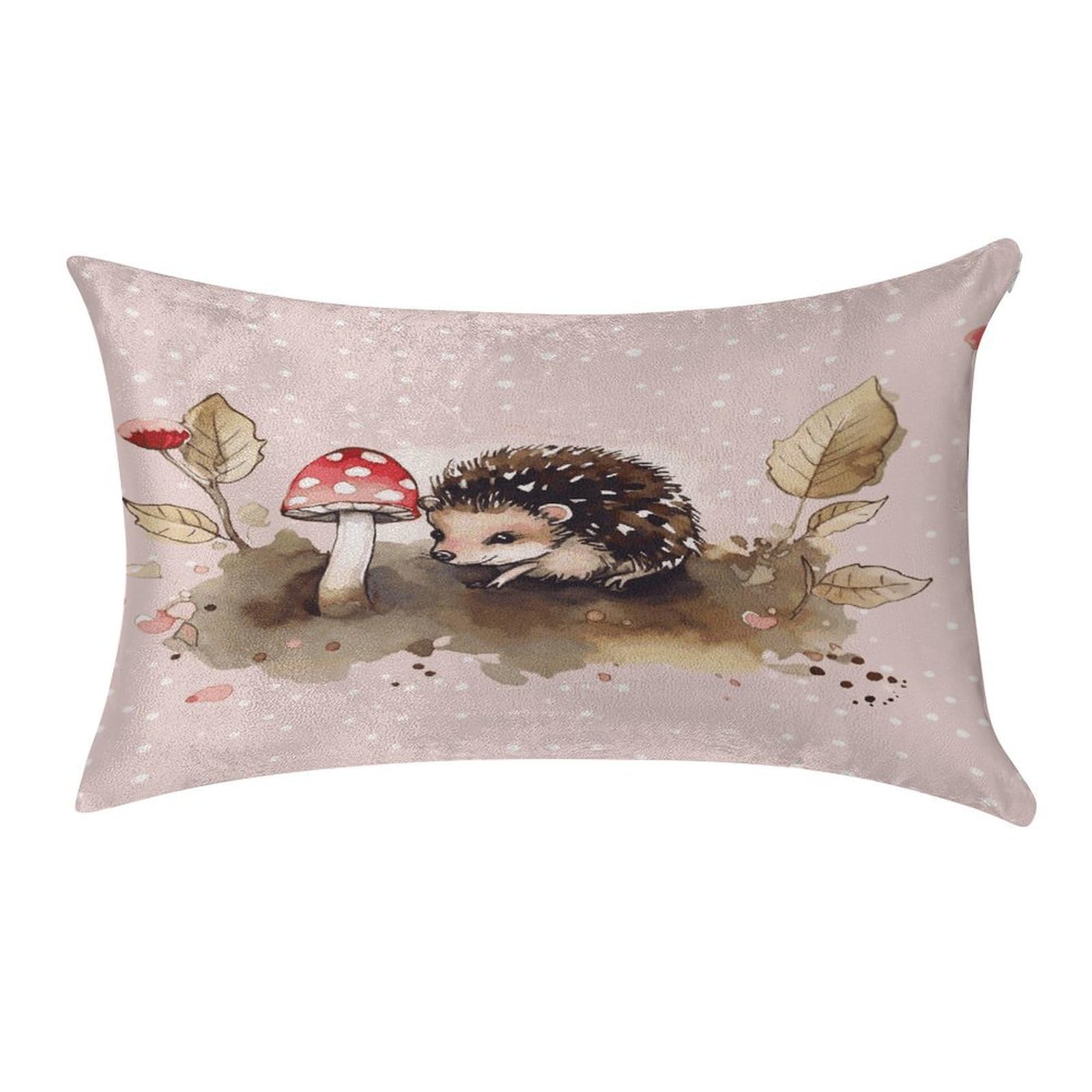 Btcowzrv Style Hedgehog Watercolor Painting Pillow Cover Pillow Case Pillowcase