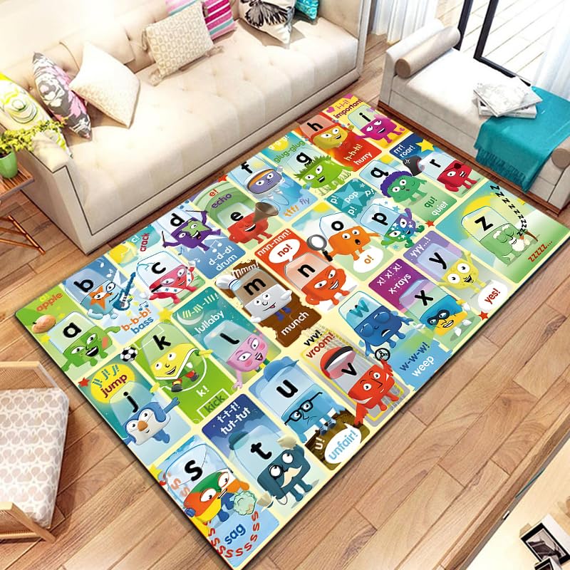 Tapis de jeu rampant alphabet pour le salon et la salle de jeux