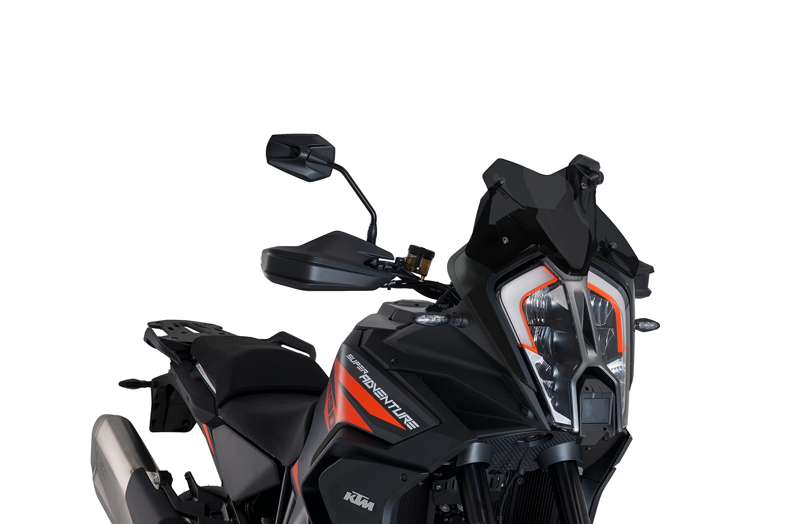 Puig 20401F Cupolino Sport compatto e aerodinamico in acrilico ad alto impatto con profilo arrotondato e design sportivo che migliora protezione e visibilità, Fumé Scuro