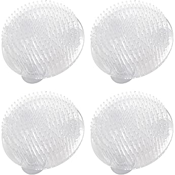 Hedgehog Flowers 4 Pieces Round Transparent Plastic Ikebana Kenzan Frog