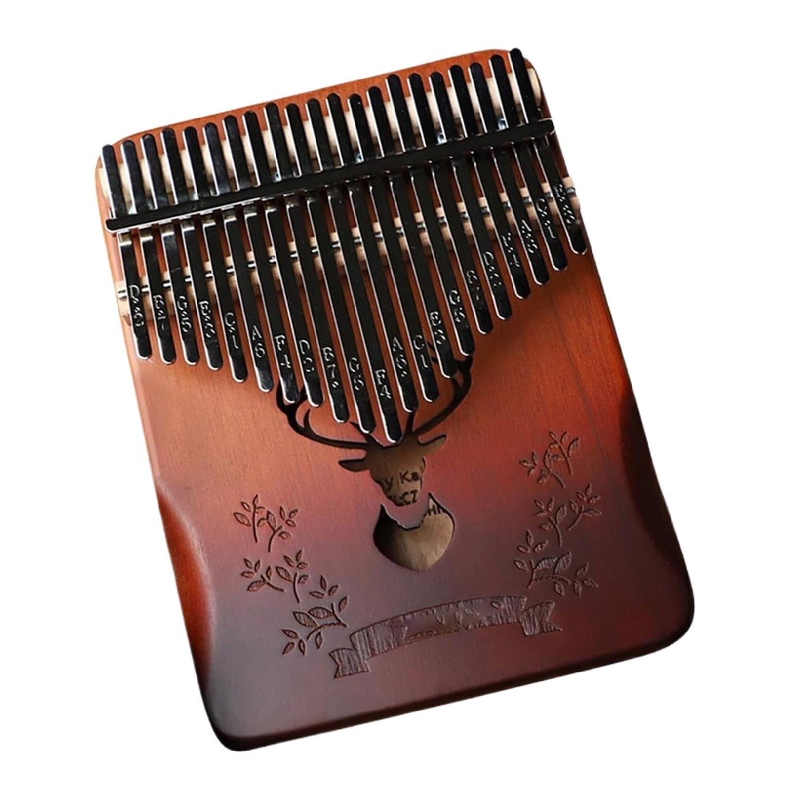 Kalimba 21 klawiszowy Fortepian Kalimba Z Otworami Dźwiękowymi Przenośny Drewniany Instrument Dla Początkujących I Profesjonalistów