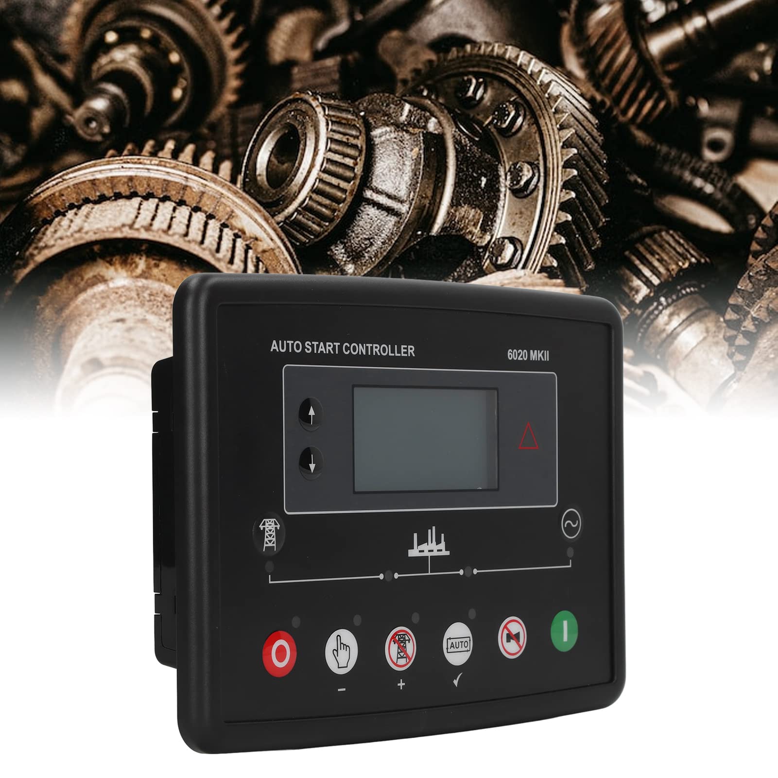 Contrôleur de Démarrage Automatique de Groupe électrogène, Module de Contrôle ABS avec écran LCD, Entrée DC 8 à 35 V et 600 V AC, Panneau de Démarrage à Distance pour la du Générateur et