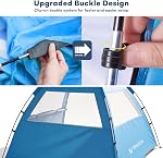 Venustas Beach Maison d'hébergement pour 3/4-5/6-7/8-10 personne, UPF 50+ UV Canopie de protection, Installation légère et facile, Abat-jour Portable Beach