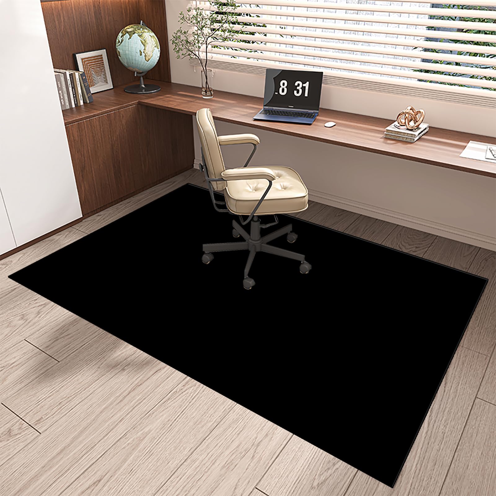MXOUAJ Office Chair Mat for Carpet Floors Non-slip Gaming Chair Mat for Carpet & Wooden Floors Carpet Protector Chair Mat Easy to Clean Floor Protection Mat for Hard Floors 120 x 150 cm