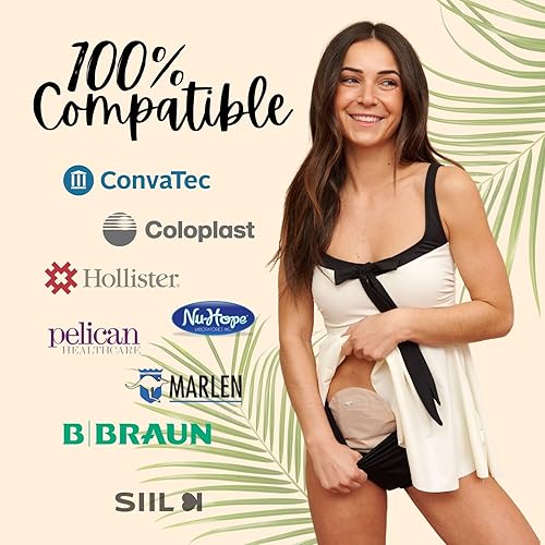 Miniatura 7 de SIIL Trajes de baño de ostomía para mujer, fundas para bolsas de ostomía para mujer, para colostomía, illeostomía, urostomía para todos los