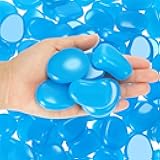 Landical 100 Pcs Glow in The Dark Rocks Glow in The Dark Pebbles Outdoor Fish Tank Rocks Aquarium Gravel Luminous Stones for Walkway Succulent Plant Halloween Decor(1.8 Inch,Dark Blue)
