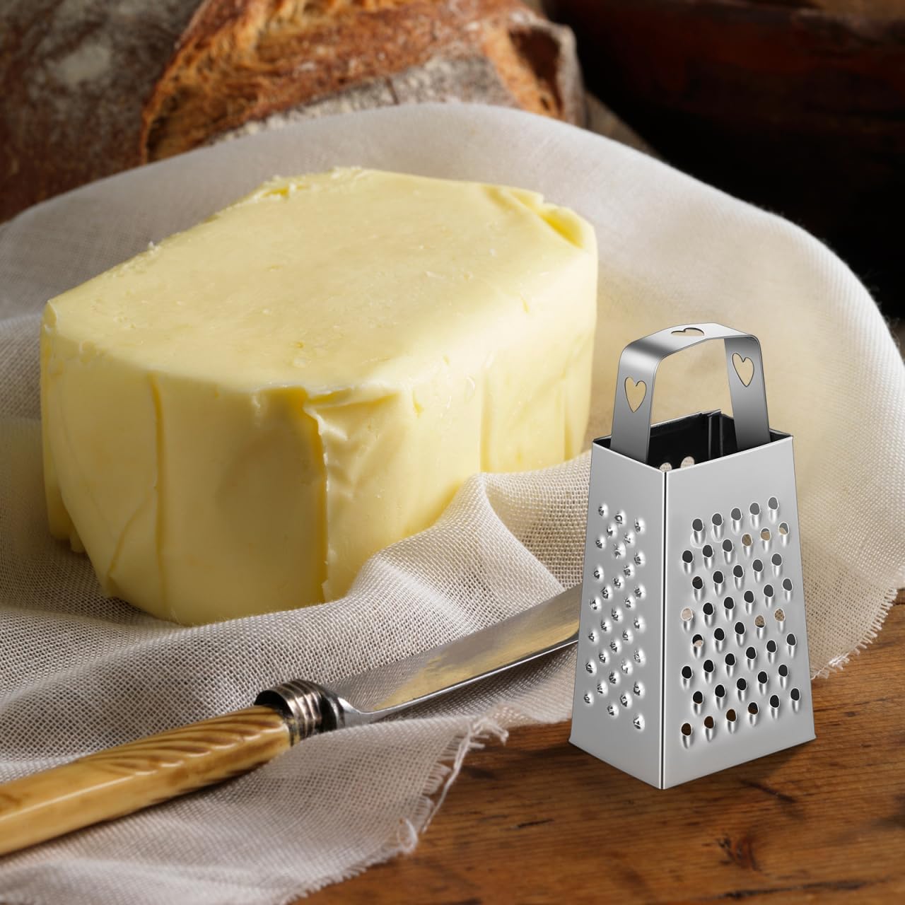 Angoily Mini Box Graters, 6 Pack, 3.5 Inch, for Kitchen Prep