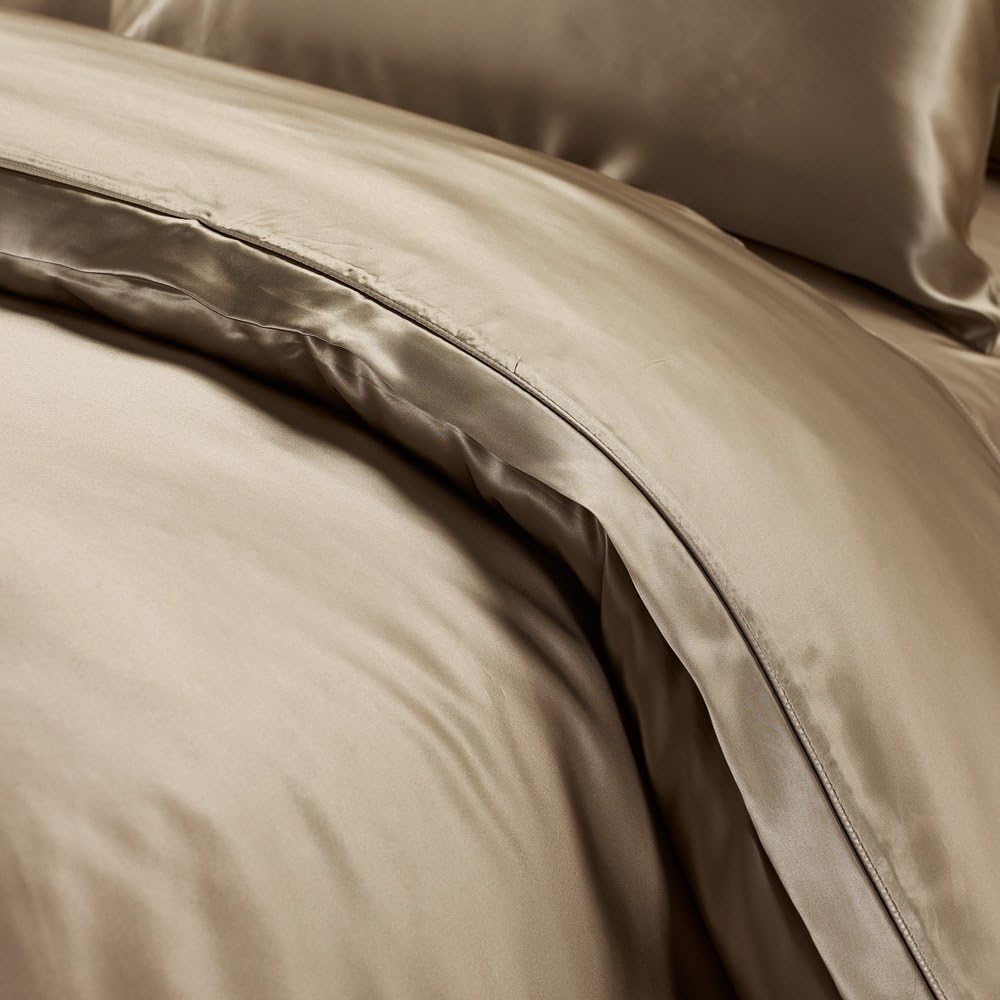 LilySilk 25 Momme Seamless 100% Pure Silk Flat Sheet, Purple, California King : Home & Kitchen