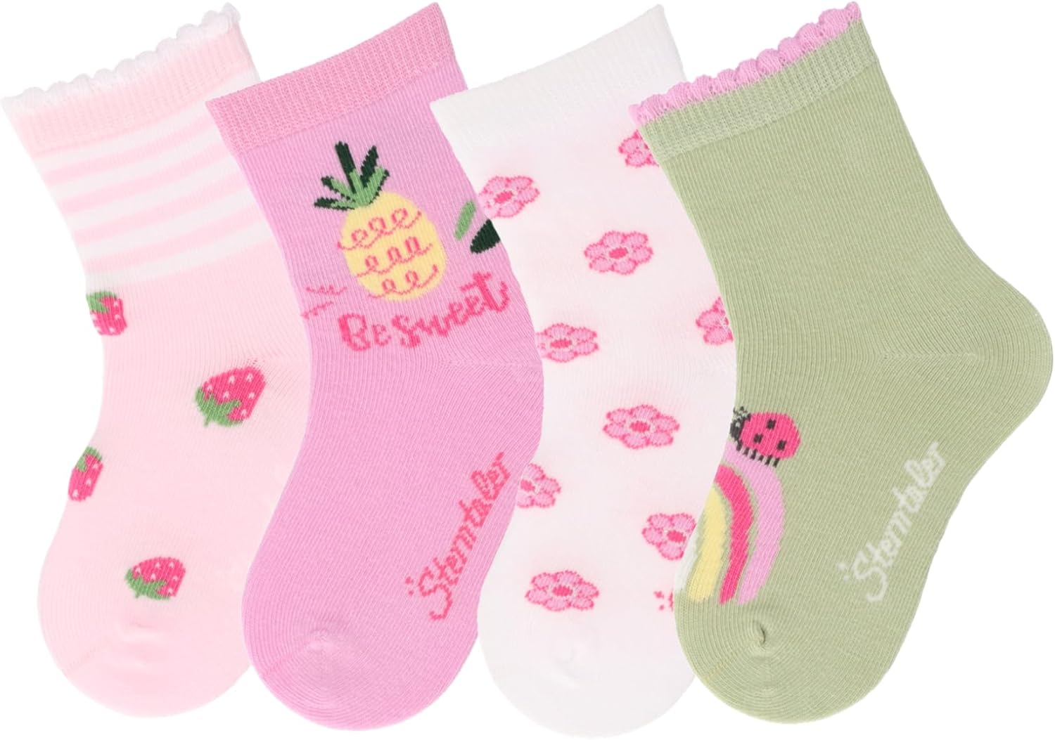 4-Pack Socks with Summer Motifs by Sterntaler