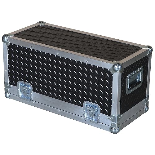 Head Amplifier 3/8 Ply Professional ATA Case with Diamond Plate Laminate Fits Ampeg Bass Amplifier Head