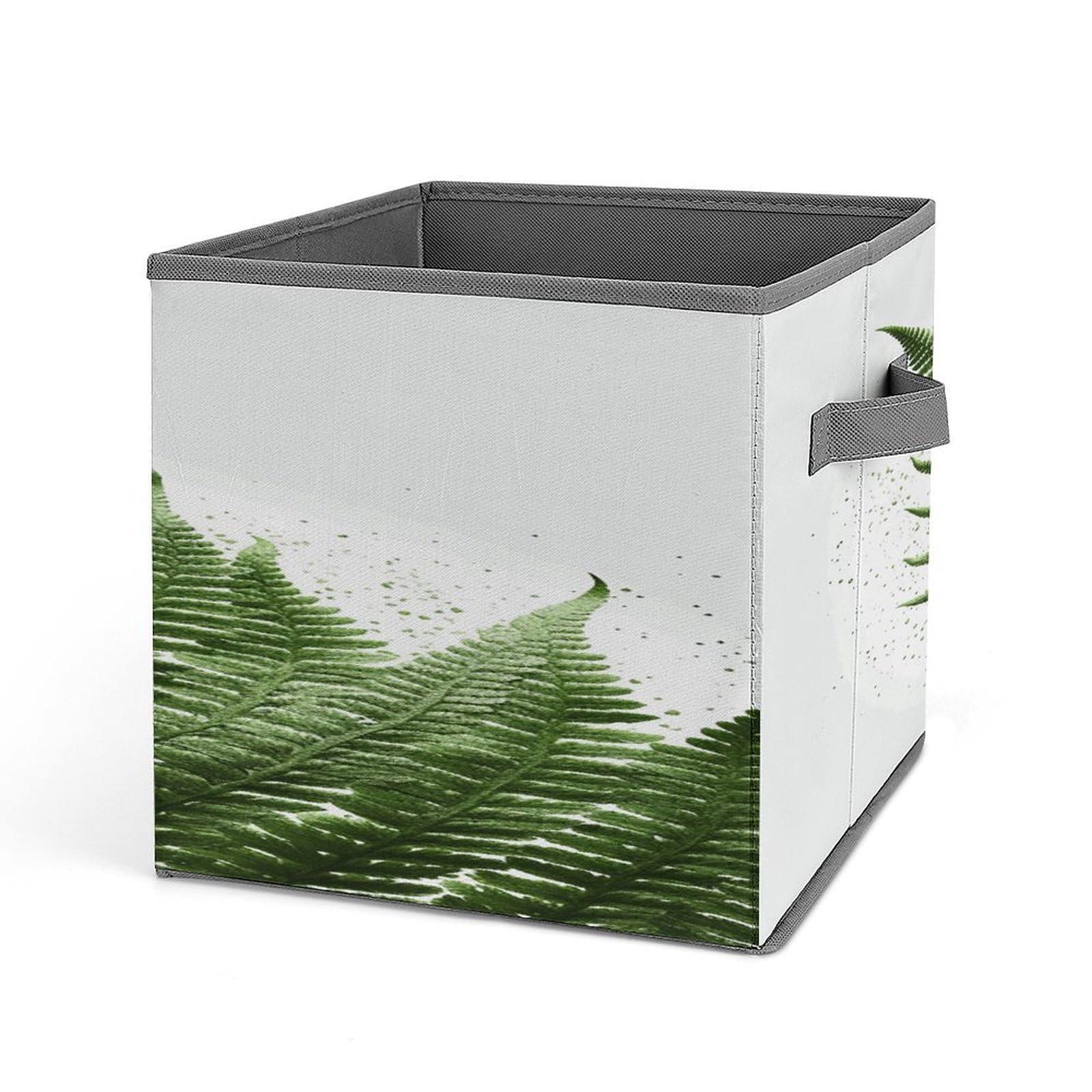 Fekiloot Style Silhouette Fern Leaf Storage Bins Storage Baskets