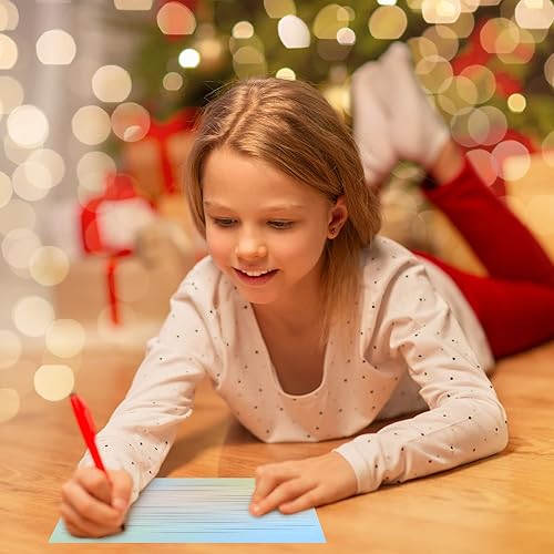 Miniatura 7 de Patelai 120 hojas de papel de escritura, 8.5 x 11 pulgadas, papel de escritura de letras forradas de doble cara, lindo juego de papelería para