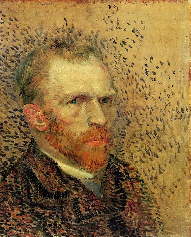 Toile Autoportrait de Van Gogh 60x90cm pour décoration murale de salon