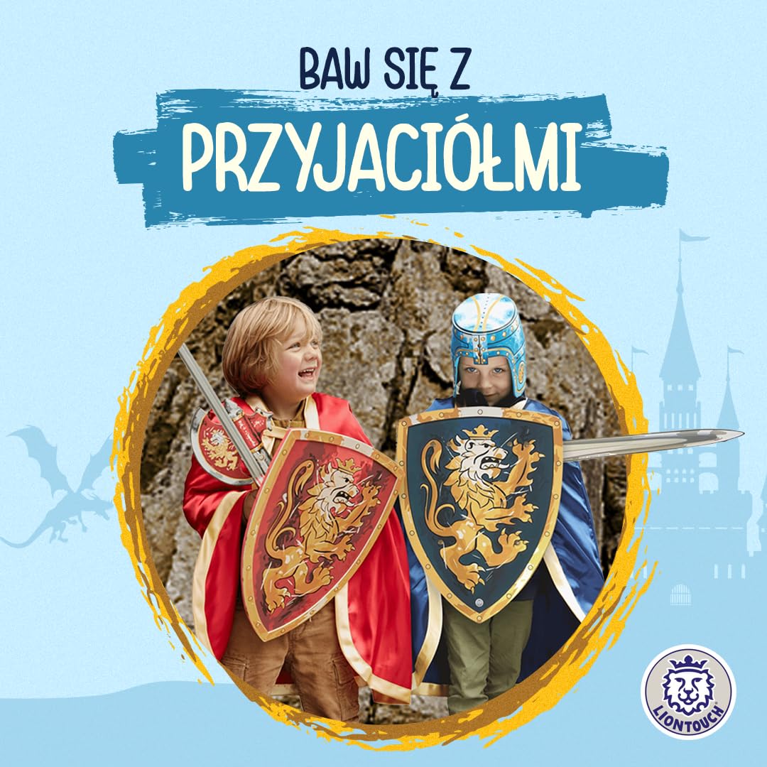 Liontouch Średniowieczny Szlachetny Rycerz Satynowa Peleryna Zabawkowa Dla Dzieci | Część Dziecięcej Linii Kostiumów