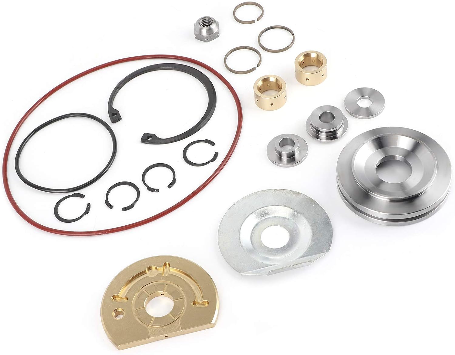 18pcs Turbocharger Rebuild Repair Kit S400 S410 S467 S471, with Wear Aluminum and Stainless Steel, for S475 S476 S480 S483 S488 S400SX4 75