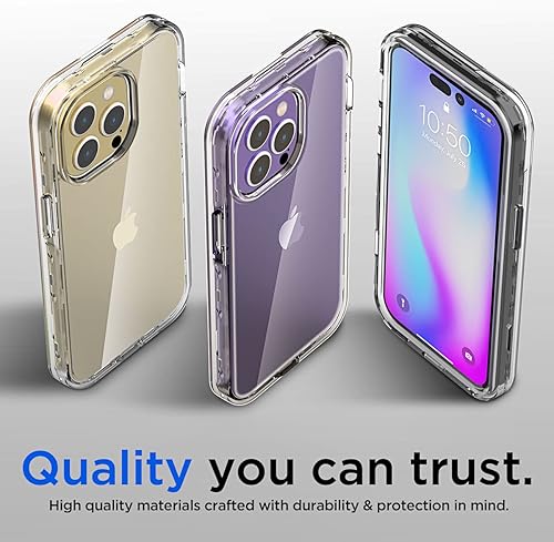 Miniatura 7 de AICase Funda transparente para iPhone 13 Pro Max (6.7 pulgadas), resistente protección contra caídas, cuerpo completo, a prueba de golpes, a prueba