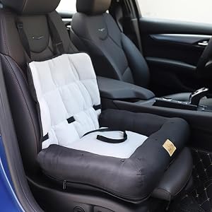 Scaun auto pentru câini BingoPaw din material Oxford impermeabil, pentru câini de talie mică, cu centură de siguranță și înălțător, dimensiune mică 66 x 58 x 10 cm