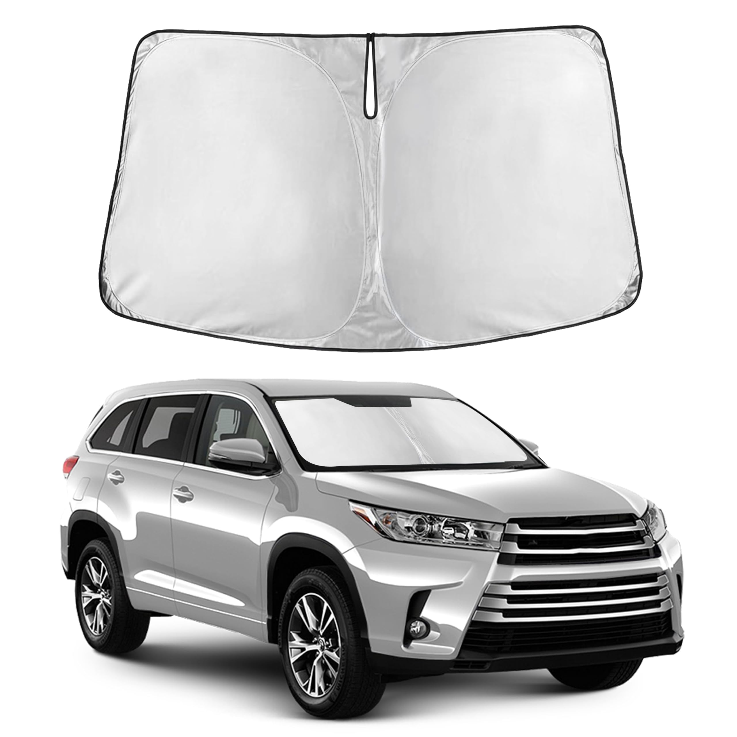 Autovir Windshields Sun Shade Fit for 2014-2017 2018 2019 Toyota Highlander