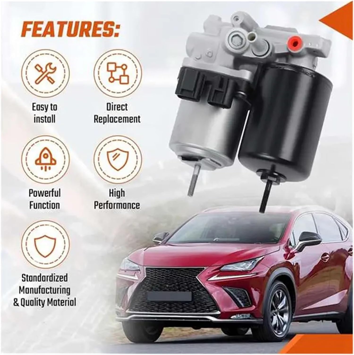 Brake Booster Pump Motor Assy Compatible With toyota RAV4 Prius LEXUS HS250H 09-18 Anti Lock ABS 47070-12010 47070-52020