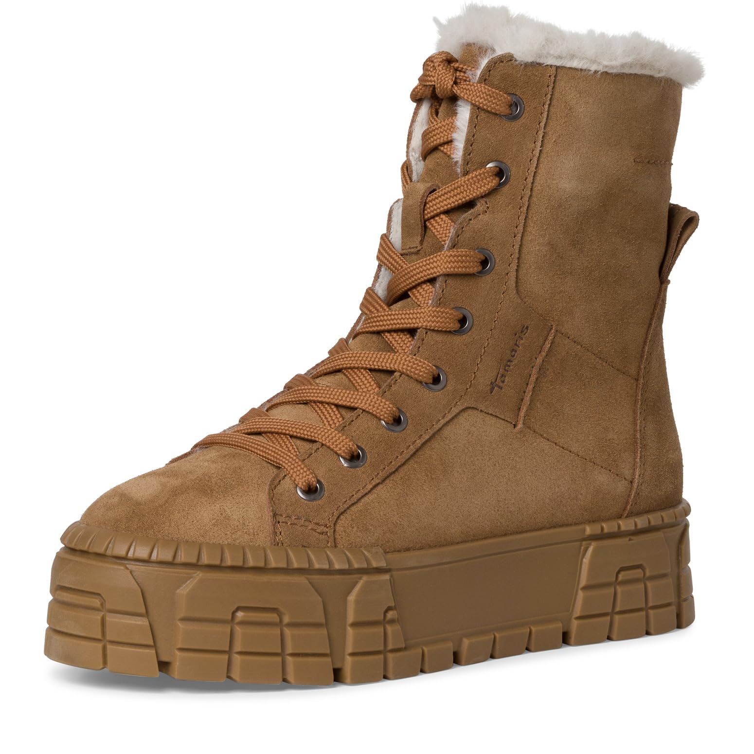 Tamaris Women's Winter Boots, Women's Boots, Interchangeable Footbed, Warm Lined, brown, 3.5 UK