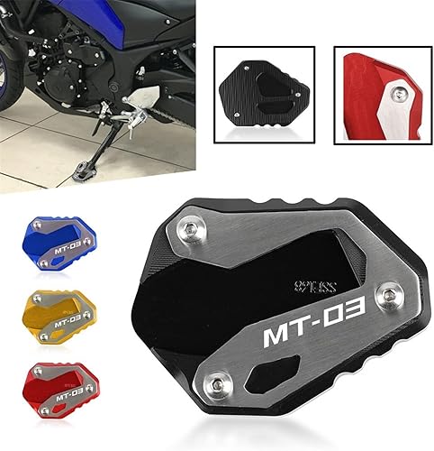 Miniatura 5 de RSFIL Motorcycle Kickstand Extension Side Stand Enlarge Pad Plate for Yamaha MT-03 MT03 ABS 2016 2022 2023 for NIKEN GT 2018 2023 (Color  C Blue)